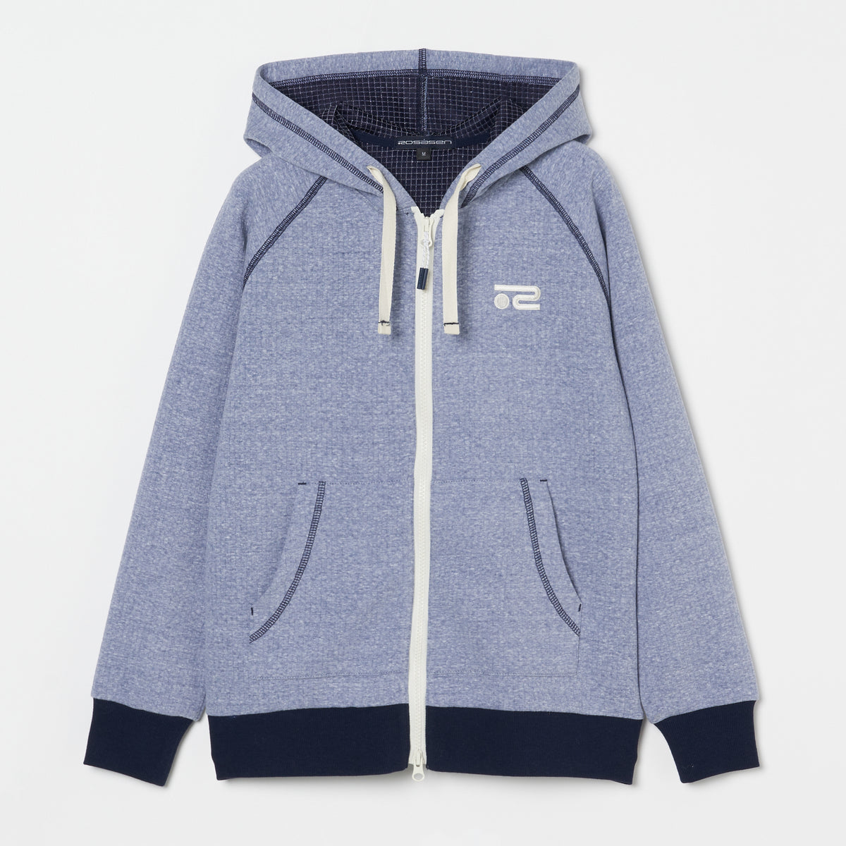 裏ワッフル フルジップパーカー レディス　045-33211